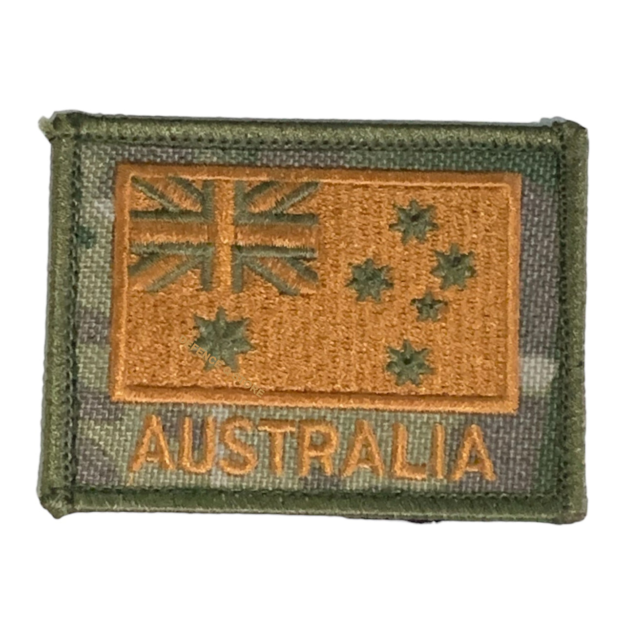 Australia Flag Non Subdued Embroidery Velcro Backed Patch Multicam