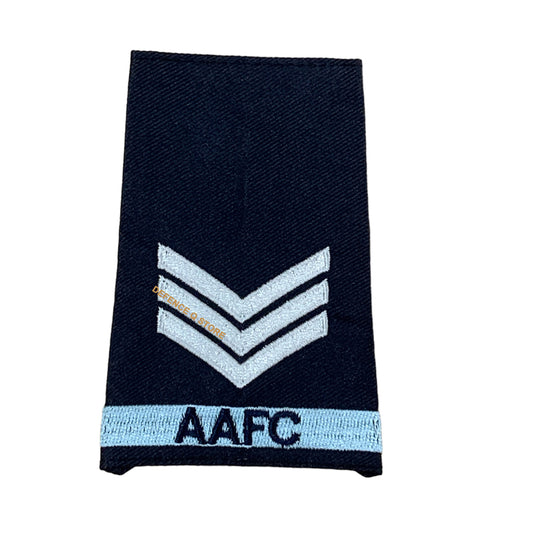 AAFC Australian Air Force Cadets Cadet Sergeant CSGT Rank Insignia  Sold as x1 Rank Slide Only www.defenceqstore.com.au