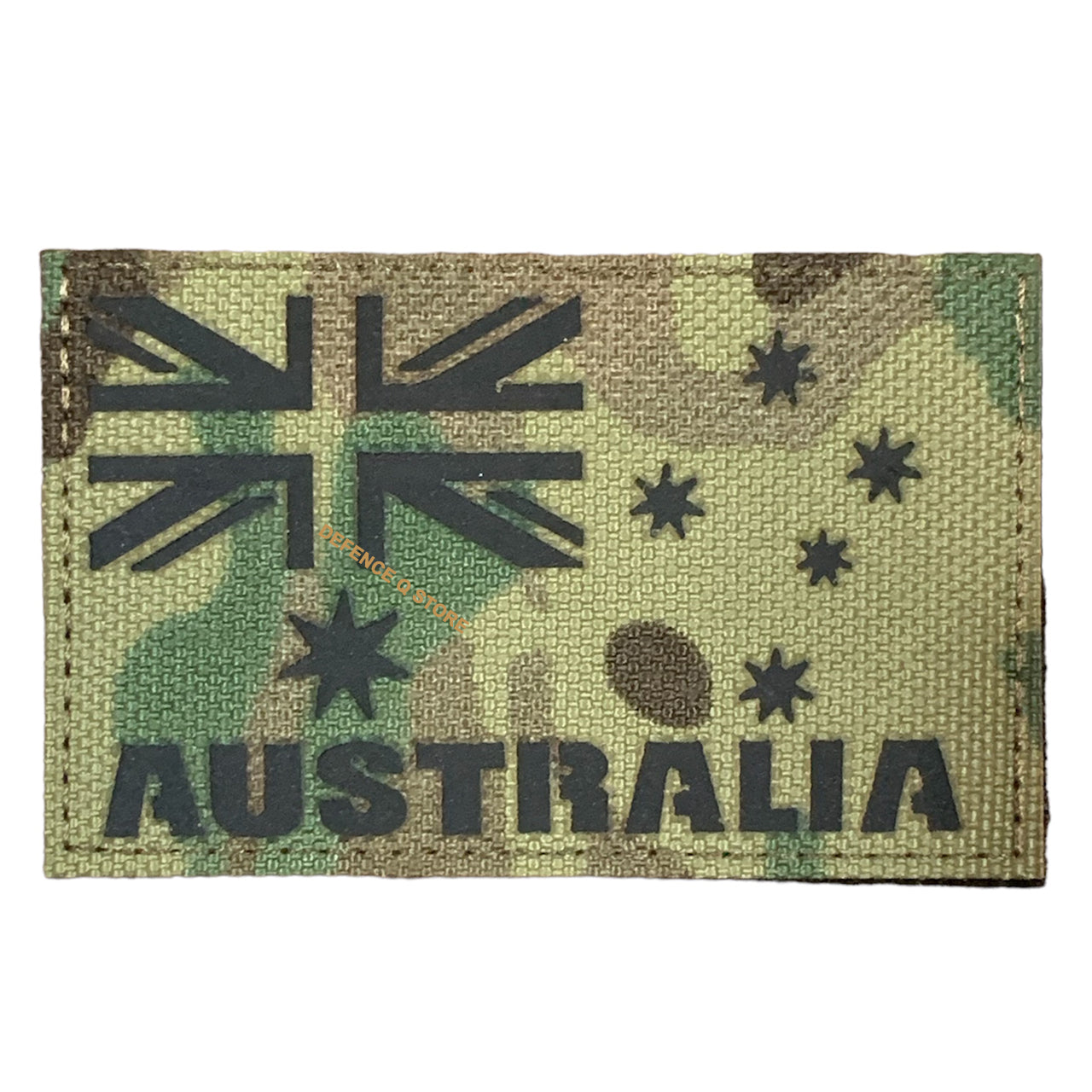 Enhance your outfit with the Australian National Flag Multicam Laser Cut Hook & Loop Patch. Measuring 5cm X 8cm, it adds a charming touch to your jacket, pack, or cap. Display your patriotic spirit in a stylish and compelling manner! www.moralepatches.com.au