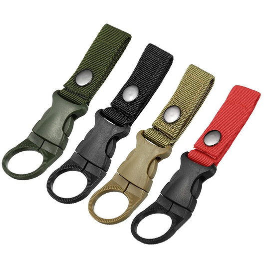 Stay hydrated without breaking stride. This versatile water bottle holder clips securely to your belt, MOLLE webbing, pack, or vest—keeping your drink within arm's reach during missions, training, hikes, or hunts. The quick-release system lets you grab a drink in seconds, no fumbling required. www.defenceqstore.com.au