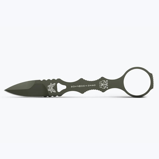 Designed with a 440C stainless steel blade and OD Green finish, this Mini SOCP® delivers rugged performance with an organic terrain advantage. The skeletonised handle reduces weight without sacrificing grip. Comes complete with a versatile SOCP® sheath for adaptable carry options. www.defenceqstore.com.au