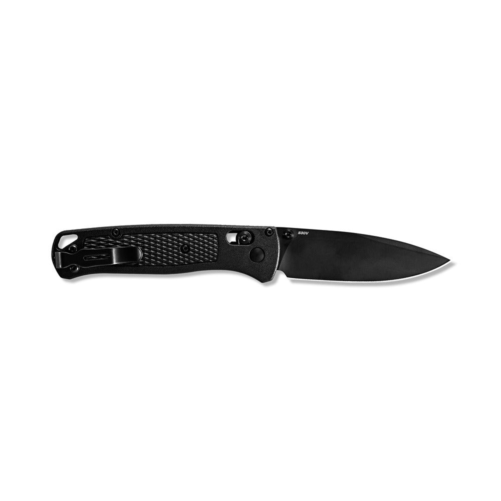 Blacked out from tip to tail, this Bugout® is a favorite amongst customers of all lifestyles. Re-engineered with Benchmade’s CF-Elite™ handle technology, the 535BK-2 weighs in slightly lighter than its predecessors, yet boasts greater rigidity under pressure. Just when you thought the Bugout® couldn’t get any lighter… www.defenceqstore.com.au