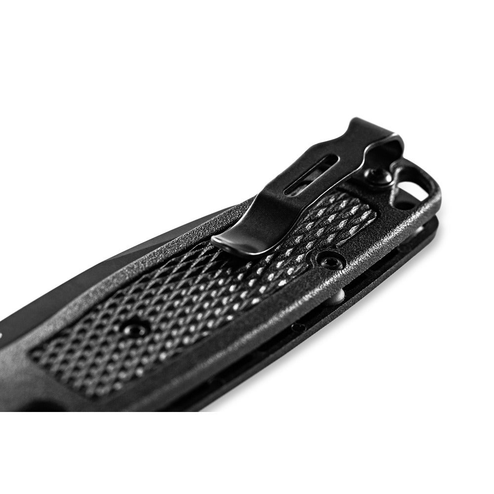 Blacked out from tip to tail, this Bugout® is a favorite amongst customers of all lifestyles. Re-engineered with Benchmade’s CF-Elite™ handle technology, the 535BK-2 weighs in slightly lighter than its predecessors, yet boasts greater rigidity under pressure. Just when you thought the Bugout® couldn’t get any lighter… www.defenceqstore.com.au