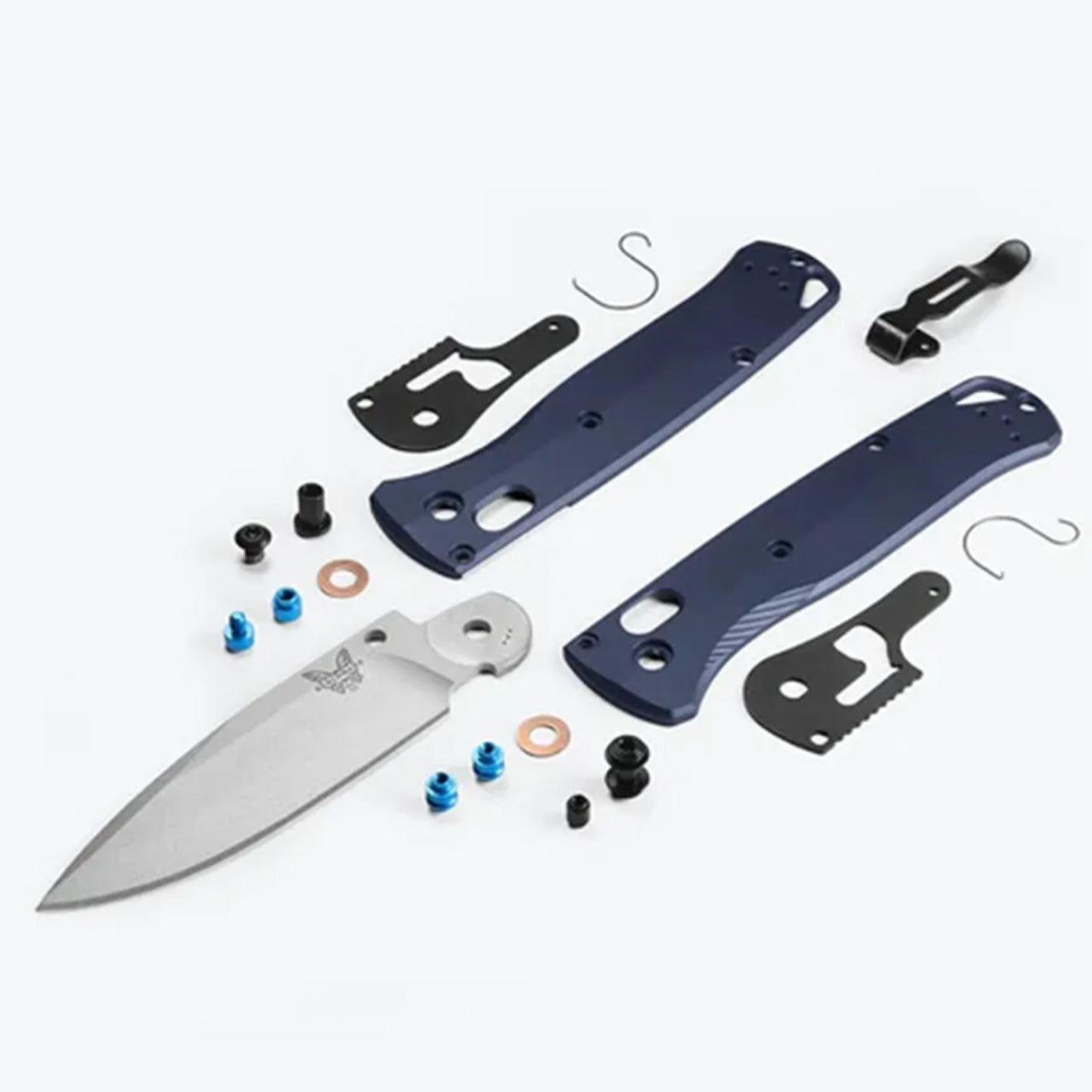 April 2025 release - Benchmade's new 535SL-13 Bugout® is built with a super sleek, ultralight, anodised aluminium handle in crater blue, a colour pulled from profoundly deep waters in nature. www.defenceqstore.com.au