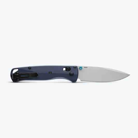 April 2025 release - Benchmade's new 535SL-13 Bugout® is built with a super sleek, ultralight, anodised aluminium handle in crater blue, a colour pulled from profoundly deep waters in nature. www.defenceqstore.com.au