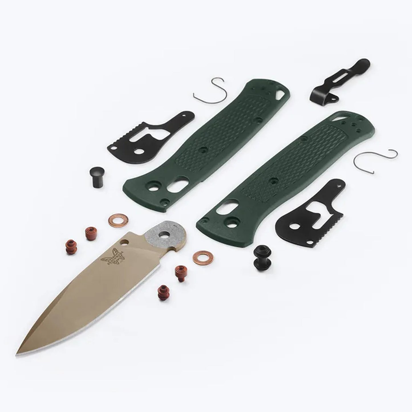 Limited release for 2026 Season 1 - The Bugout gets a seasonal refresh with a Taiga Green Grivory® handle and McMillan Tan Cerakote blade. Paired with Burnt Copper accents, this limited variant is built for adventure while keeping weight to a minimum. Tip-down black oxide mini deep carry clip. Made in U.S.A. www.defenceqstore.com.au