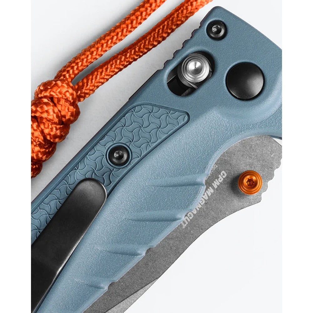 The mini variant of the quintessential waterman's folder, the versatile Mini Adira™ is a heavy use EDC built for all tasks in wet environments. Featuring a 3.0”/8.15cm drop point blade of CPM-MagnaCut stainless steel, this pocket-ready fisherman’s folder uses an AXIS www.defenceqstore.com.au