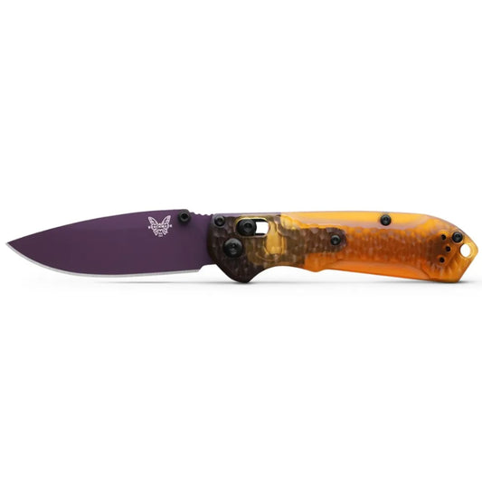 Get a good look under the hood of Benchmade’s 2025 SHOT Show special, the limited edition 56PL-2501 Mini Freek®. Inspired by the pairing of amethyst and topaz gemstones, this robust EDC features a drop point CPM-M4 blade with a custom Cerakote® Amethyst finish and transparent Amber ULTEM™ handle scales, a premium high performance polymer with incredible strength and rigidity. www.defenceqstore.com.au