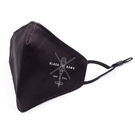 The Black Hawk Face Mask is a comfortable and stylish way to show your support. Made from three layers of fabric, this 3-ply face mask is designed to protect you and your community. It features adjustable easy-wear elastic loops for a secure fit. www.defenceqstore.com.au