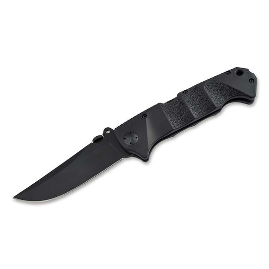 Even the first glance at the Boker Plus RBB reveals that this is a professional tactical knife. After the internationally renowned close combat expert Jim Wagner, had already trained police special operations commandos in Germany several times, Boker developed a tactical pocket knife together with him for use by police, military and security forces. The result is the Jim Wagner Reality-Based Blade. www.defenceqstore.com.au