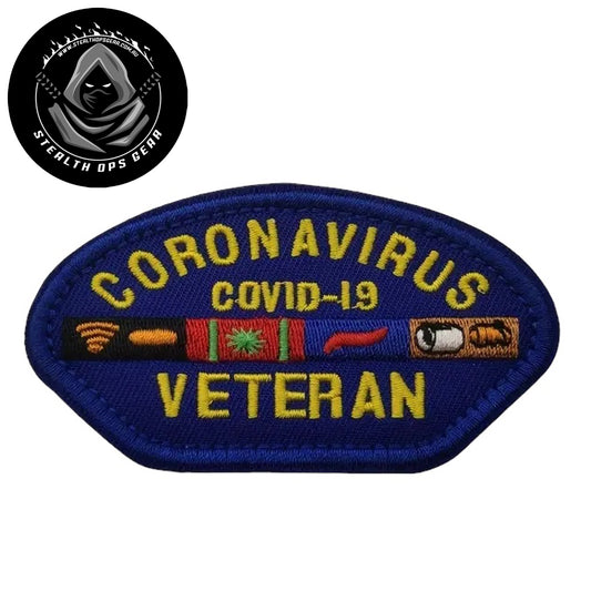 Unleash your creativity with the Coronavirus Veteran Embroidery Morale Patch Hook & Loop Stealth Ops Gear! Measuring 9x5cm and featuring a beautifully embroidered design and secure hook & loop backing, this patch is a must-have for any collector. www.defenceqstore.com.au
