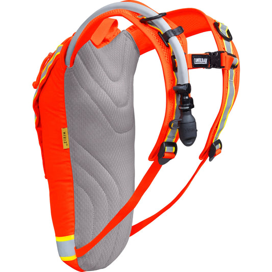 When safety and visibility come first, the Hi-Viz™ is your answer. The Hi-Viz includes all the trusted features you've come to expect from CamelBak in two high visibility colours to keep you safe on the job. The externally accessed 2.5L Mil Spec Crux Reservoir delivers 25% more water per sip and the tear-away harness keeps you safe even in the most critical situations. www.defenceqstore.com.au