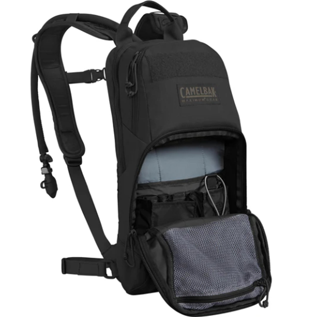 The included, all new 3L Mil Spec Crux Reservoir delivers 25% more water per sip and the new 500D Double-rip Cordura® Fabric ensures lasting durability. Internal essentials organization and the new laser cut Mountain™ MOLLE makes organizing your gear simple and fast. www.defenceqstore.com.au