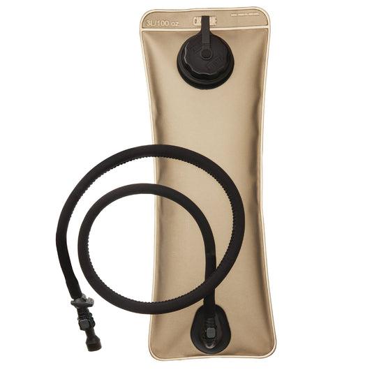 Comes standard with CamelBak’s Water Beast™ durable material, leak-proof screw-cap and Big Bite™ Valve. FEATURES Includes HydroLink™ with reservoir shut-off at exit port TECH SPECS WEIGHT 3L: 250g www.defenceqstore.com.au