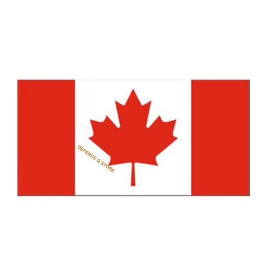 Also known as The Maple Leaf or l'Unifolié this flag was established in and inaugurated in 1965 as the national flag of Canada. Featuring a perpendicular triband design of red, white, red, with a red maple leaf on the inner white band, this flag was voted for democratically and is now a vibrant symbol of Canada. Great for the 1st of July! www.defenceqstore.com.au