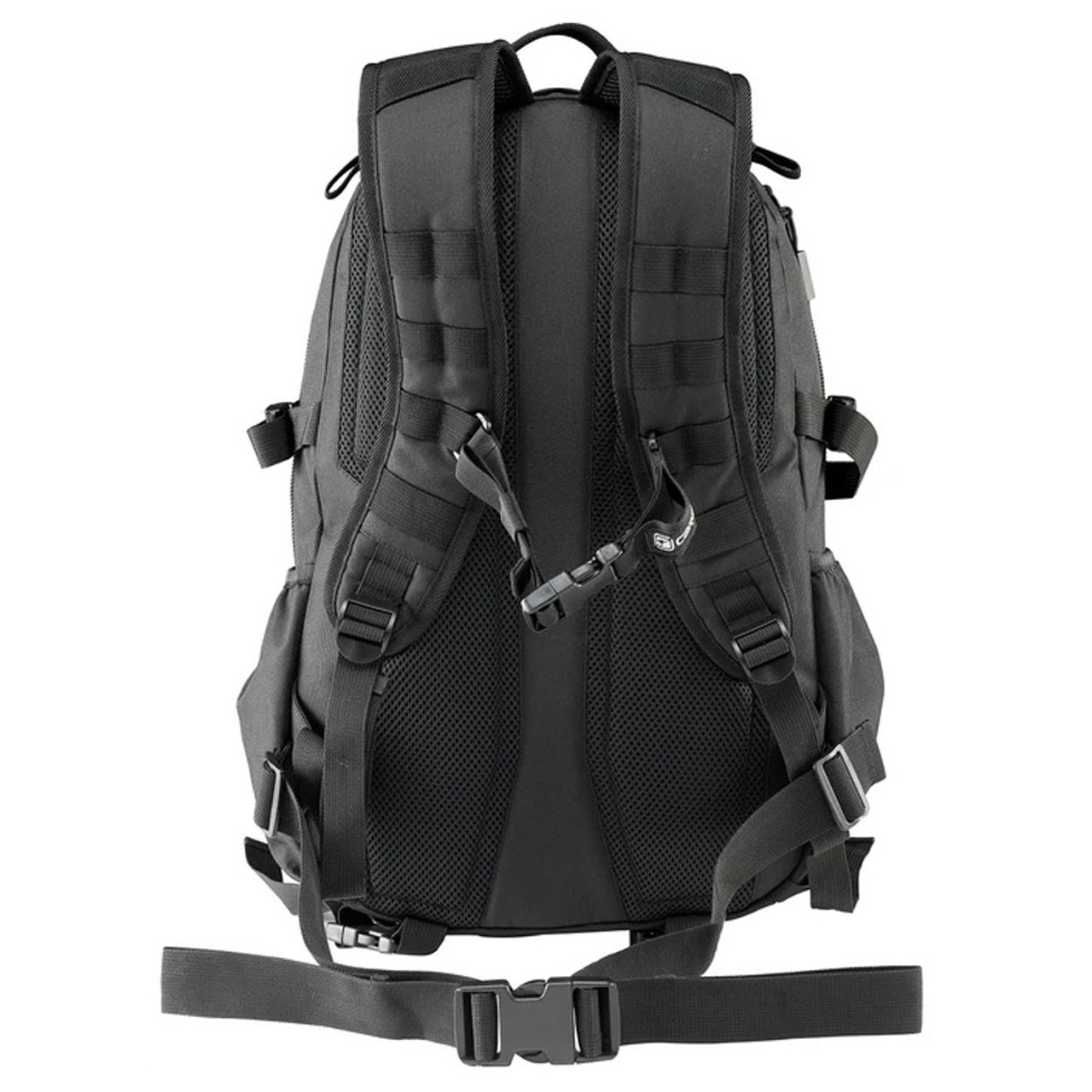 Volume: 35L/50 x 32 x 24cm Military inspired multi-compartment 35L daypack Action Back Extreme padded harness system Sternum strap & removable webbing hip belt for improved pack stability Hydration Ready – just add 2L or 3L reservoir Molle webbing attachment points Front panel HD laser cut lashing points HD webbing carry handle with hydration exit port Multiple internal storage pockets Side accessory/bottle pockets www.defenceqstore.com.au