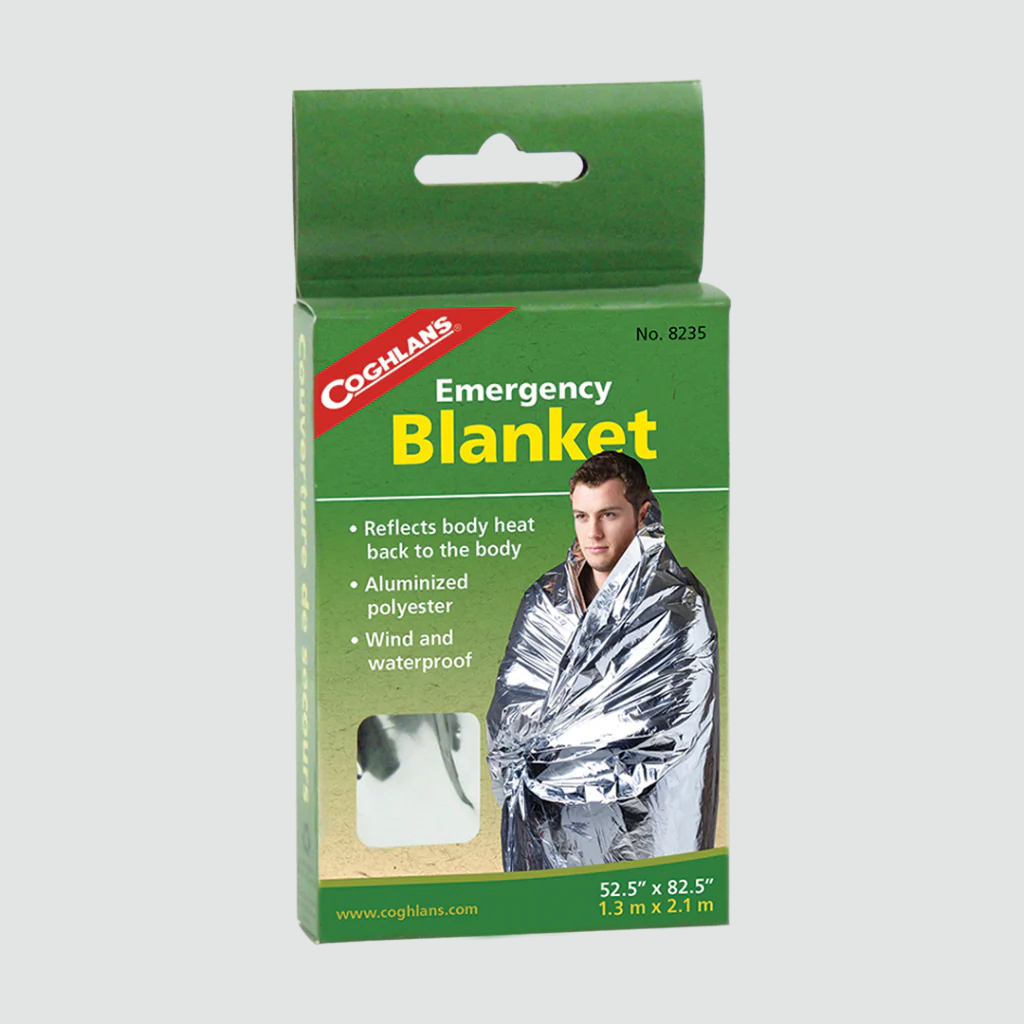 A compact, lightweight blanket made from aluminized, non-stretch polyester. Stays flexible in freezing temperatures. Reflects body heat back to body. Wind and waterproof. www.defenceqstore.com.au
