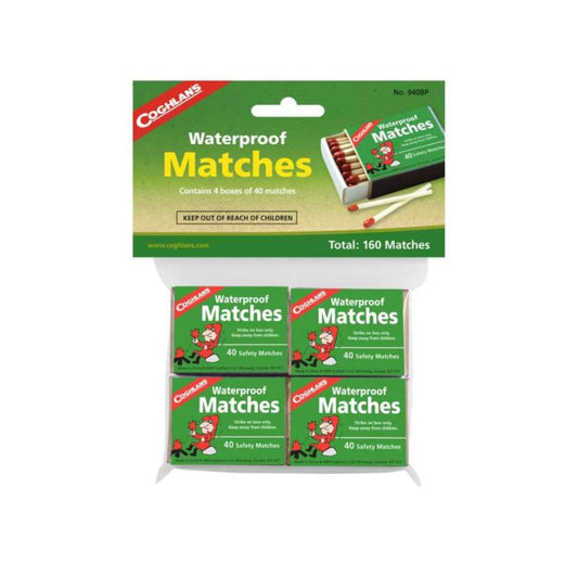 Approximately 40 wooden matches in each pocket size box. These safety matches cannot light accidentally, they must be struck on the waterproof striker surface on box. Ideal for hunters, fishermen, campers or outdoor workers. www.defenceqstore.com.au