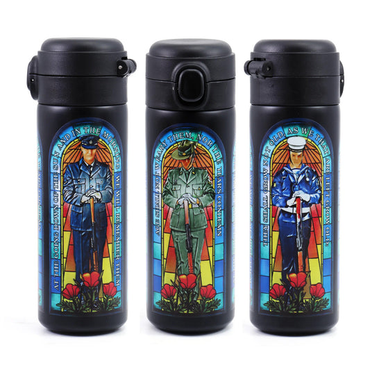 This sleek stainless steel travel mug is designed for ultimate convenience, fitting easily into your cup holder. Its stainless-steel interior resists odours, while the press-button release, and flip-top cap ensure easy access. www.defenceqstore.com.au