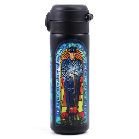 This sleek stainless steel travel mug is designed for ultimate convenience, fitting easily into your cup holder. Its stainless-steel interior resists odours, while the press-button release, and flip-top cap ensure easy access. www.defenceqstore.com.au