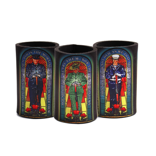 Inspired by the timeless beauty of stained-glass windows, this cooler is a stunning tribute to the Courage, Honour, and Sacrifice of all Australian service men and women, both past and present. www.defenceqstore.com.au