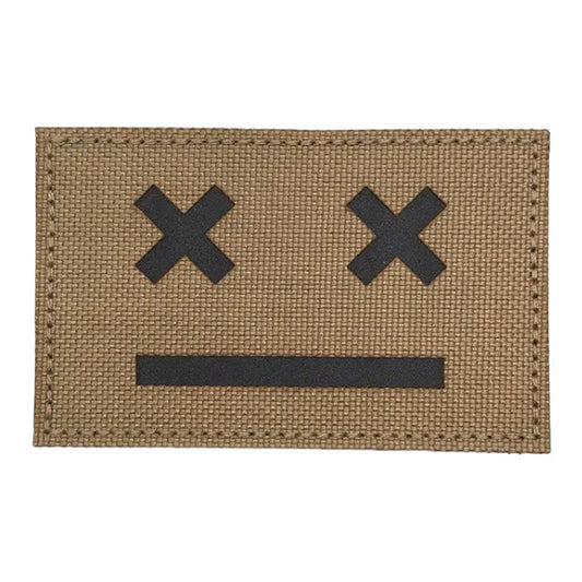 Dead Laser Cut Tan Patch Hook & Loop. Size: 8x5cm www.defenceqstore.com.au
