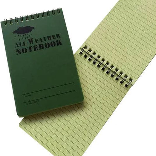 Built to exacting military standards, Defence Q Store All Weather Notebook is the ultimate waterproof notebook. It sets the bar for tactical notebooks, ensuring your notes stay safe in any environment - rain, shine, or anywhere in between. www.defenceqstore.com.au