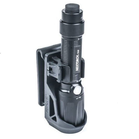 Simple to use, robust and as individual as you are. This holster adapts to you, not the other way round!
An ingenious mechanism allows the torch holder u to rotate 360° and lock in 16 positions. So you can illuminate everything in front of you and have both hands free. www.defenceqstore.com.au