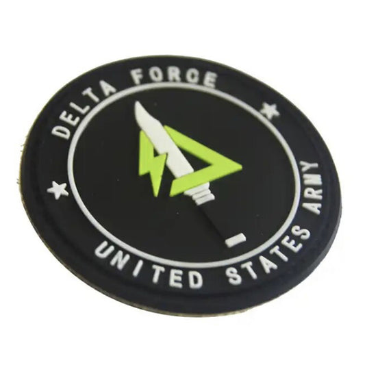 Delta Force PVC Morale Patch, Velcro backed Badge. Great for attaching to your field gear, jackets, shirts, pants, jeans, hats or even create your own patch board. Size: 8cm www.defenceqstore.com.au