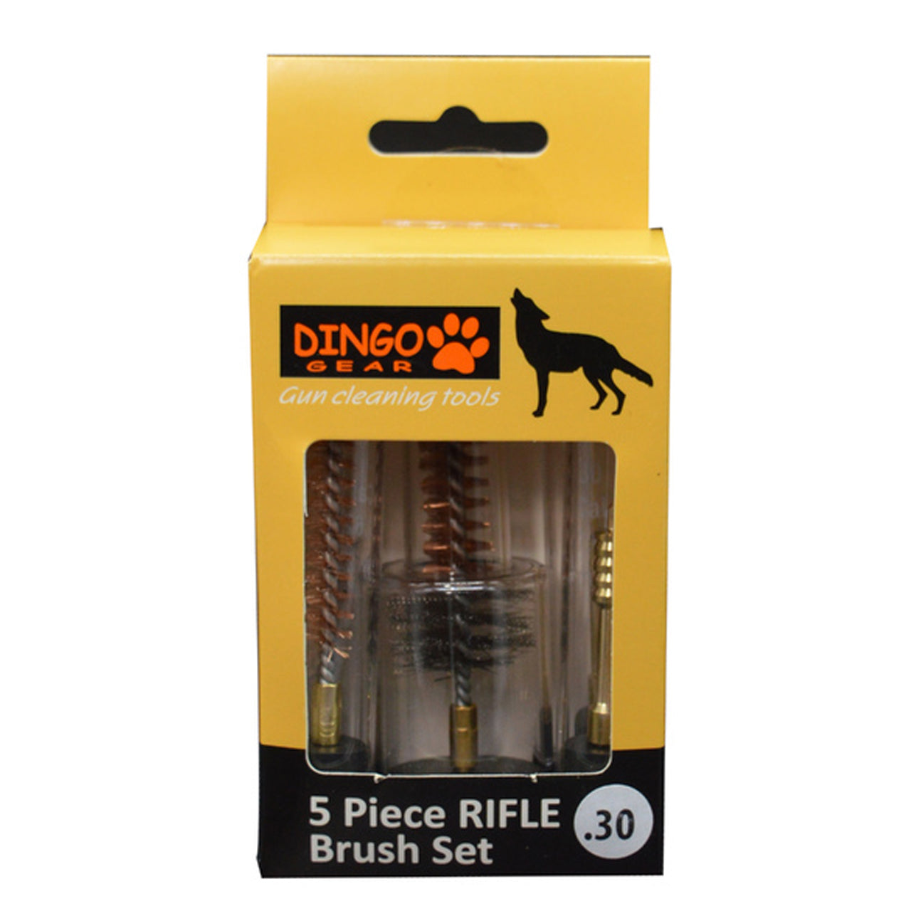 The Dingo Gear .30 calibre Rifle 5 piece Brush Set has the brushes you need. Each brush comes in its own plastic cylinder for safe and clean storage. www.defenceqstore.com.au