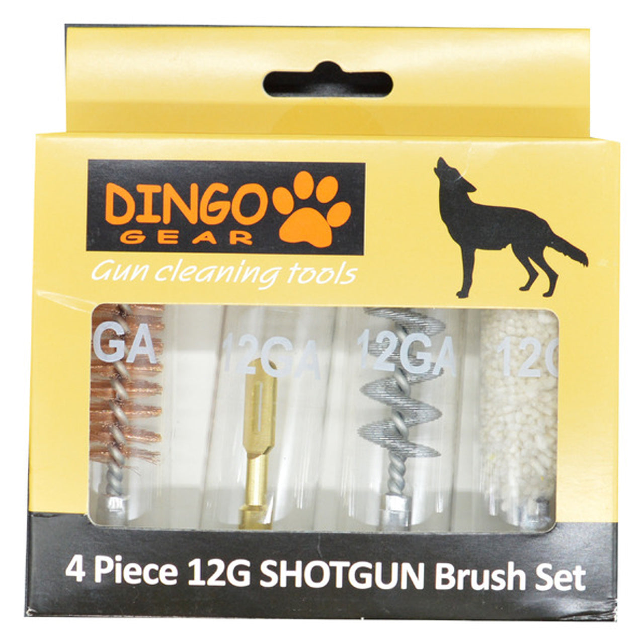 The Dingo Gear Shotgun 12 Guage 4 piece Brush Set has the brushes you need. Each brush comes in its own plastic cylinder for safe and clean storage. www.defenceqstore.com.au