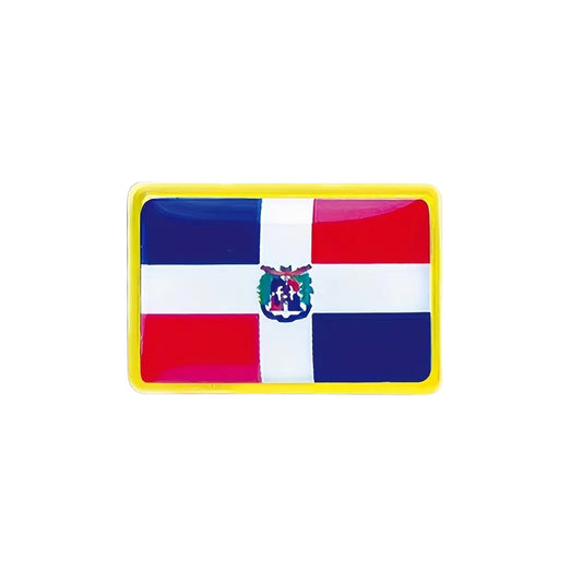 This gold-plated, enamel-filled lapel pin allows you to proudly display the Dominican Republic flag while honouring all those who have served or are currently serving in all theatres of war and peacekeeping efforts. Featuring the Dominican Republic Flag, it symbolises both national pride and remembrance. www.defenceqstore.com.au