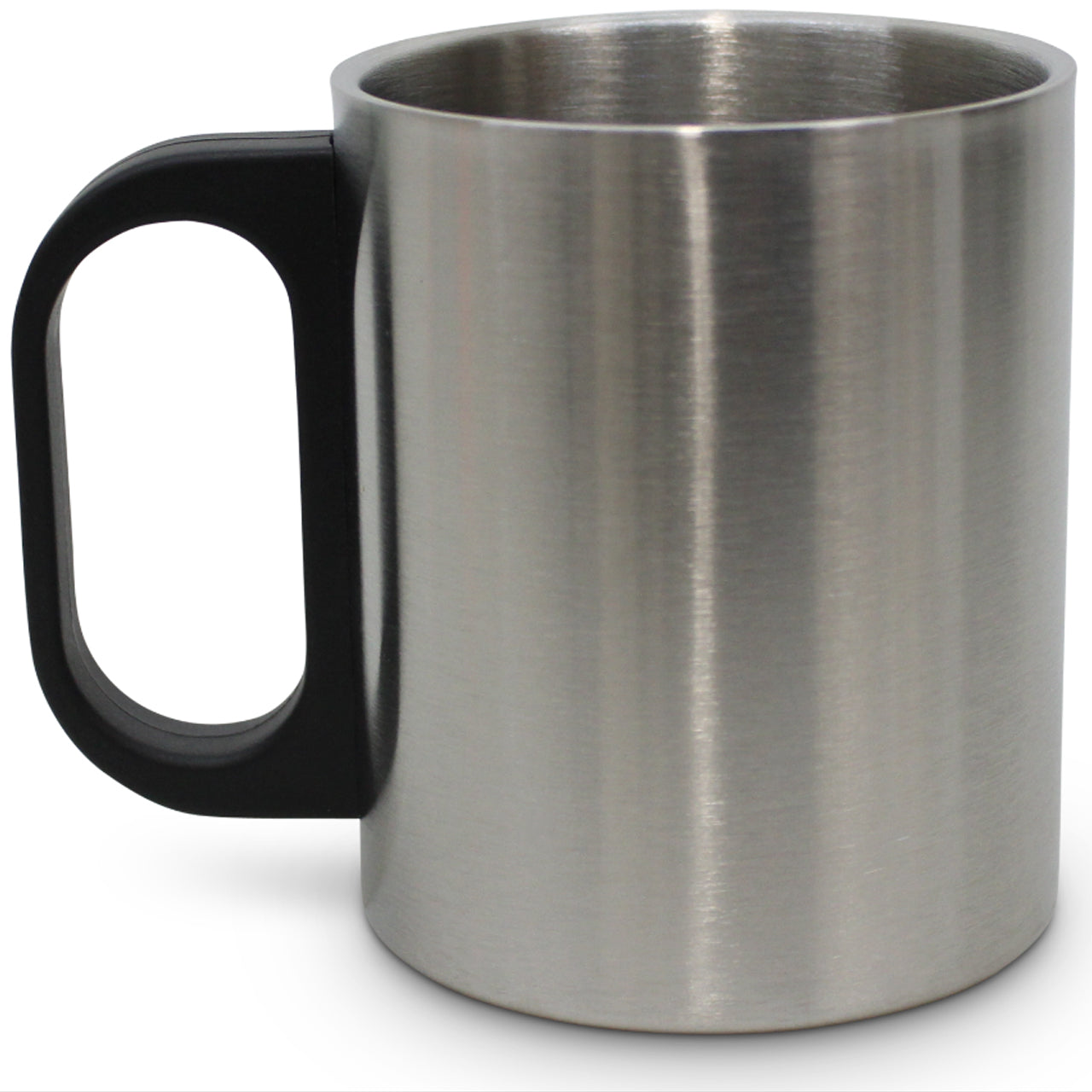This double walled stainless steel mug is the perfect travel companion. Keeping your drink warm, this double walled mug is perfect for sipping a long black as you paint the landscape, or waiting for the perfect lighting with your camera on a clear day. Weighing 115g it can also act as a paperweight for those flyaway drafts! Stainless steel construction Plastic handle Weight 115gm Capacity 177ml or 6oz (3/4 latte, flat white, magic, macchiato and long black) 80mm High - 65mm Across www.defenceqstore.com.au