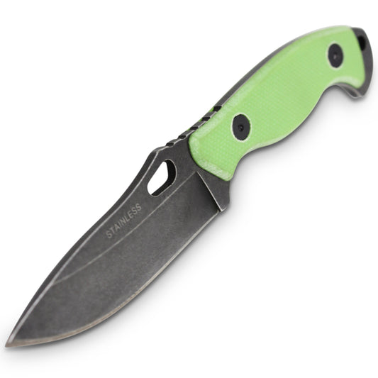 This Drop Point Neck Knife comes with a plastic sheath on a ball chain necklace and is designed to be worn around the neck and act as an emergency knife should you become separated from your main knife in a survival situation. www.defenceqstore.com.au