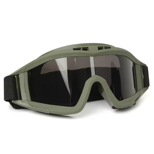 The Elite Tactical Military Goggle OD Green is the ultimate choice for soldiers on the front lines. Made from durable PC material and available in army green, it offers unparalleled protection and reliability in any situation. Equip yourself with the best gear and feel confident as you serve your country with honour and courage. www.defenceqstore.com.au