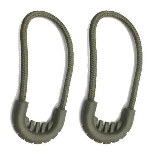 Upgrade your zipper game with these ultra-durable Elite Tactical U Shaped Anti-Slip Zipper Attachments in OD Green! This pack includes ergonomic U-shaped pulls made of sturdy plastic and 2.5mm thick nylon cords for a secure grip and effortless handling. www.defenceqstore.com.au