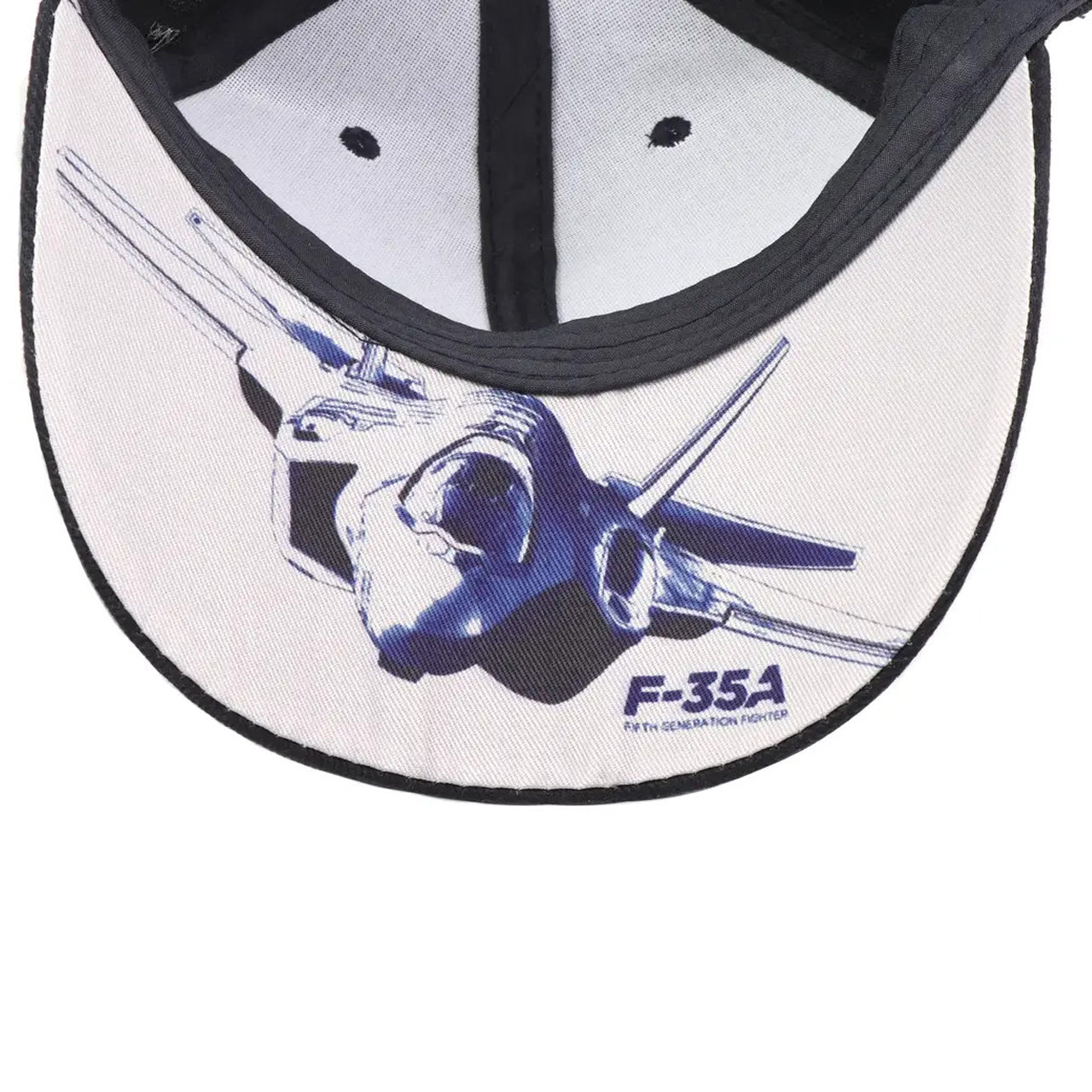Enthusiasts of high-quality headwear, get ready for the F-35A Embroidery Cotton Cap - a perfect fusion of style and patriotism. Adorned with an embroidered aircraft design and the iconic RAAF logo, this cap boasts a printed underside of the peak showcasing the fierce F-35A fighter jet. www.defenceqstore.com.au