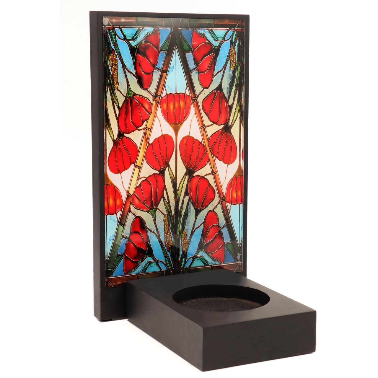 This beautifully crafted miniature figurine is a poignant tribute to our fallen soldiers. It comes with a striking acrylic backdrop, featuring an intricate stained-glass poppy design that adds depth and significance to the piece. www.defenceqstore.com.au