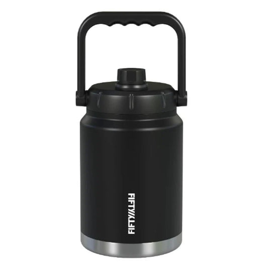 The Fifty Fifty 2.1LT Tank Growler in Black is made from lightweight, recyclable 18/8 food-grade stainless steel. Its double-wall vacuum insulation technology stops condensation from forming on the outside, keeping the bottle dry. Featuring a durable, tough powder-coated finish in both core and seasonal colours, this growler is designed to withstand daily use while keeping your drinks fresh. www.defenceqstore.com.au