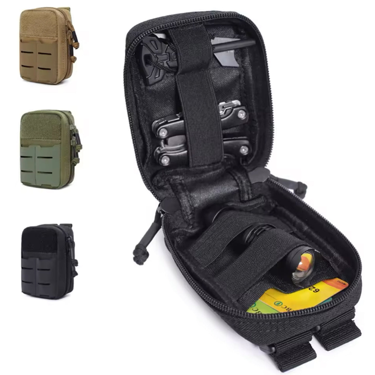 The First Aid Pouch Small EDC Carry is a convenient way for cadets and defence to carry your medical supplies out in the field. Keeping all your essentials in the one spot with the option of adding a tourniquet holder to the front, everything will be at your fingertips. MOLLE attachable to your belt, webbing or pack. www.defenceqstore.com.au where cadets shop