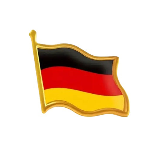 This gold-plated, enamel-filled lapel pin allows you to proudly display the German flag while honouring all those who have served or are currently serving in all theatres of war and peacekeeping efforts. Featuring the German Flag, it symbolises both national pride and remembrance. www.defenceqstore.com.au