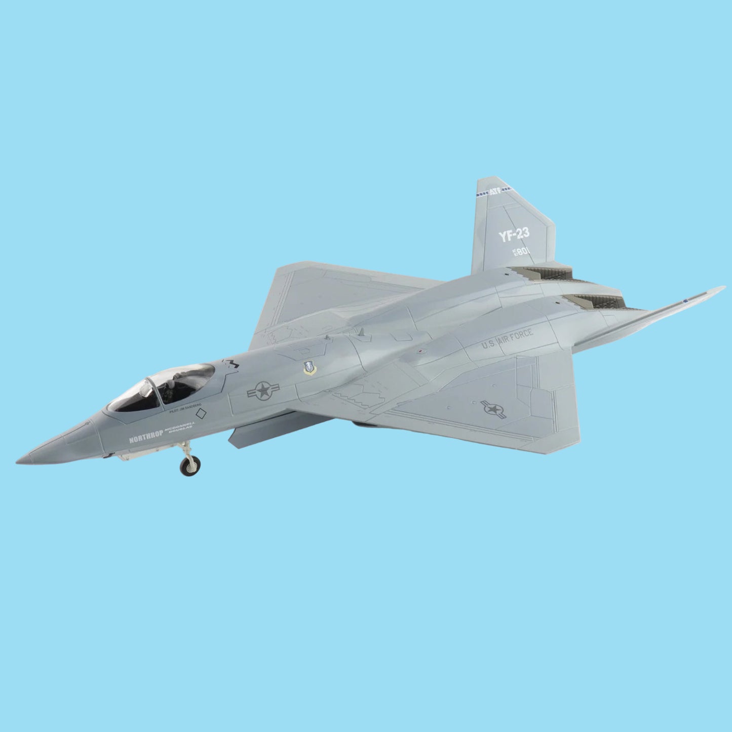 The Northrop/McDonnell Douglas YF-23 is an American single-seat, twin-engine, supersonic stealth fighter aircraft technology demonstrator designed for the United States Air Force (USAF). www.defenceqstore.com.au