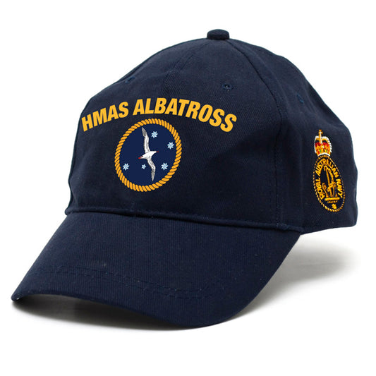 The HMAS Albatross Policy Cap is a must-have for military enthusiasts. Made from high-quality heavy brushed cotton, this cap features the prestigious Navy Ceremonial badge on the left side. www.defenceqstore.com.au