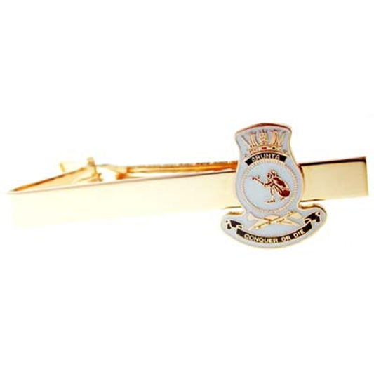 Add a touch of elegance to your look with the HMAS Arunta 20mm enamel tie bar! Crafted with gold-plated material, this gorgeous tie bar is perfect for any work or formal occasion. www.defenceqstore.com.au