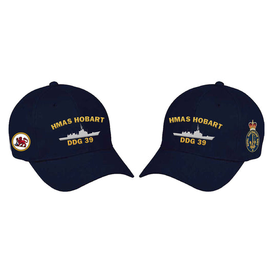 The HMAS Hobart Policy Cap is a must-have accessory for military enthusiasts. Made from high-quality heavy brushed cotton, this cap features the prestigious Navy Ceremonial badge on the left side. www.defenceqstore.com.au