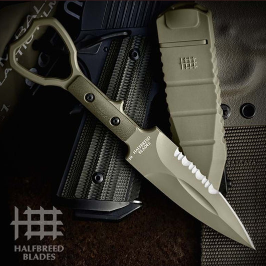 One-piece full tang construction.
Austrian made 6mm Bohler K110 (D2) tool steel. The entire tool is overbuilt for extreme durability and toughness.
Easy to maintain razor-sharp partially serrated and polished cutting edge.
Blade fuller reduces weight without compromise in strength.
Hard-wearing, low friction Teflon coating mitigates glare and protects against corrosion. Available in black, dark earth and ranger green colour options.
www.defenceqstore.com.au