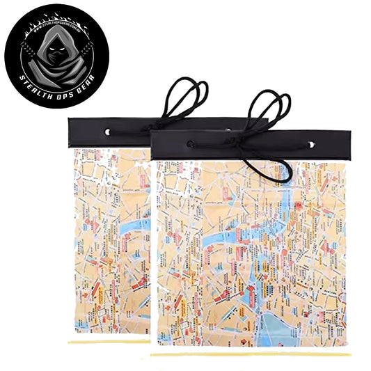 This incredible Waterproof Map Case by Stealth Ops Gear boasts a durable PVC material and features a reliable zipper closure to protect your maps from water damage. With a clear design and a generous size of 30.8x26.8cm, you'll be able to keep your maps safe and dry on any adventure! www.defenceqstore.com.au