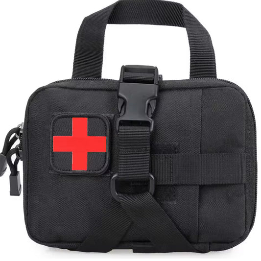 This savvy medical pouch provides you with plenty of room to store your essential medical supplies. Inside, there's a meshing compartment for items you need to access quickly, plus two elastic straps that will keep fast items secure. www.defenceqstore.com.au