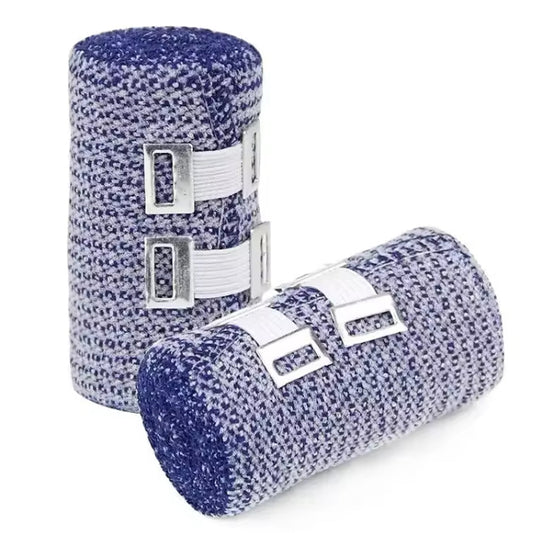 A non-slip bandage for sprains, swellings and bruises. The required length of the bandage can be cut off with a pair of scissors. When applying the bandage, do not put too much pressure on it. Two or three turns are usually sufficient. Store remaining bandage in a jar to keep fresh, If possible store upright. www.defenceqstore.com.au