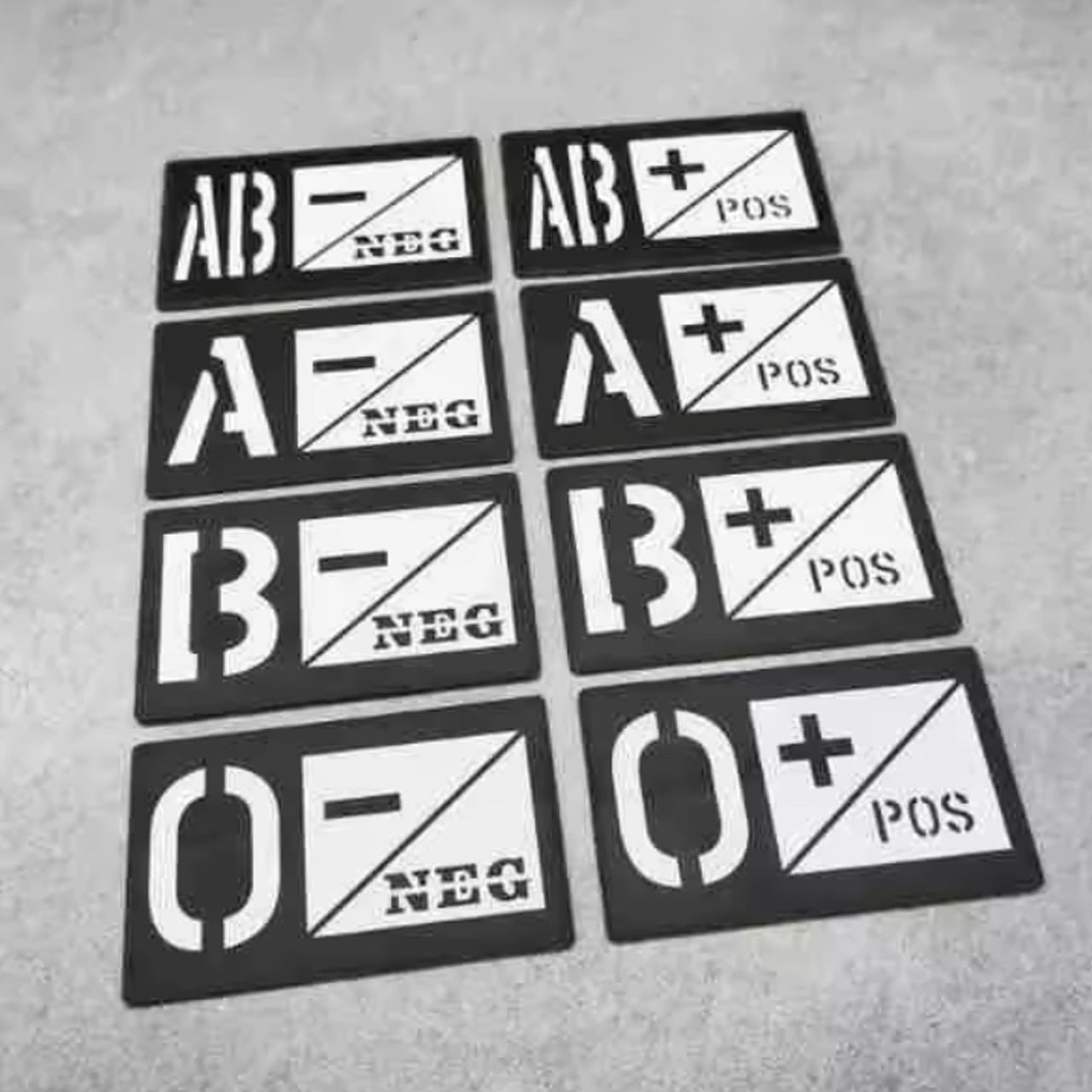Enhance the value of your gear with our Blood Group Hard Plastic Patch Reflective With Hook - Stealth Ops Gear, measuring at 8.5x4.8cm. Make a bold statement and stand out with this reflective patch that is sure to catch the eye of any buyer. Don't miss out on this essential piece of gear that will elevate your gear and set you apart from the rest! www.defenceqstore.com.au
